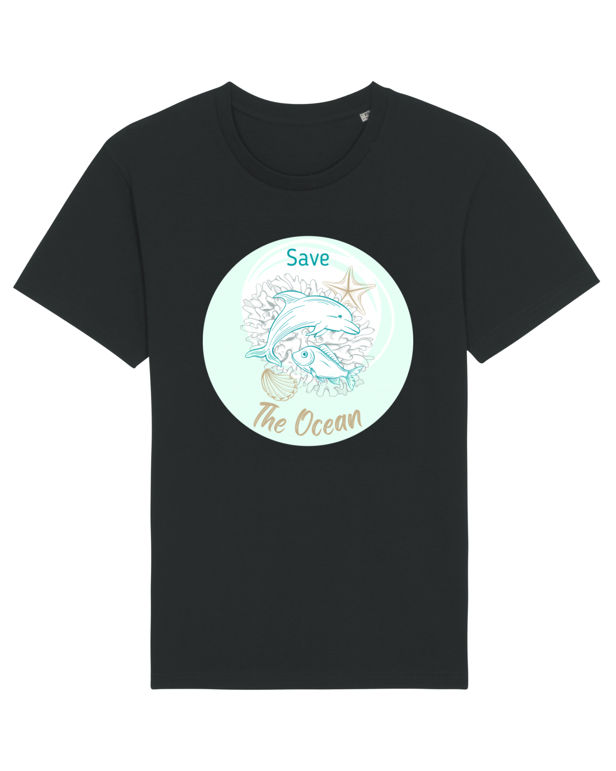 Tricou mânecă scurtă Unisex Rocker Black