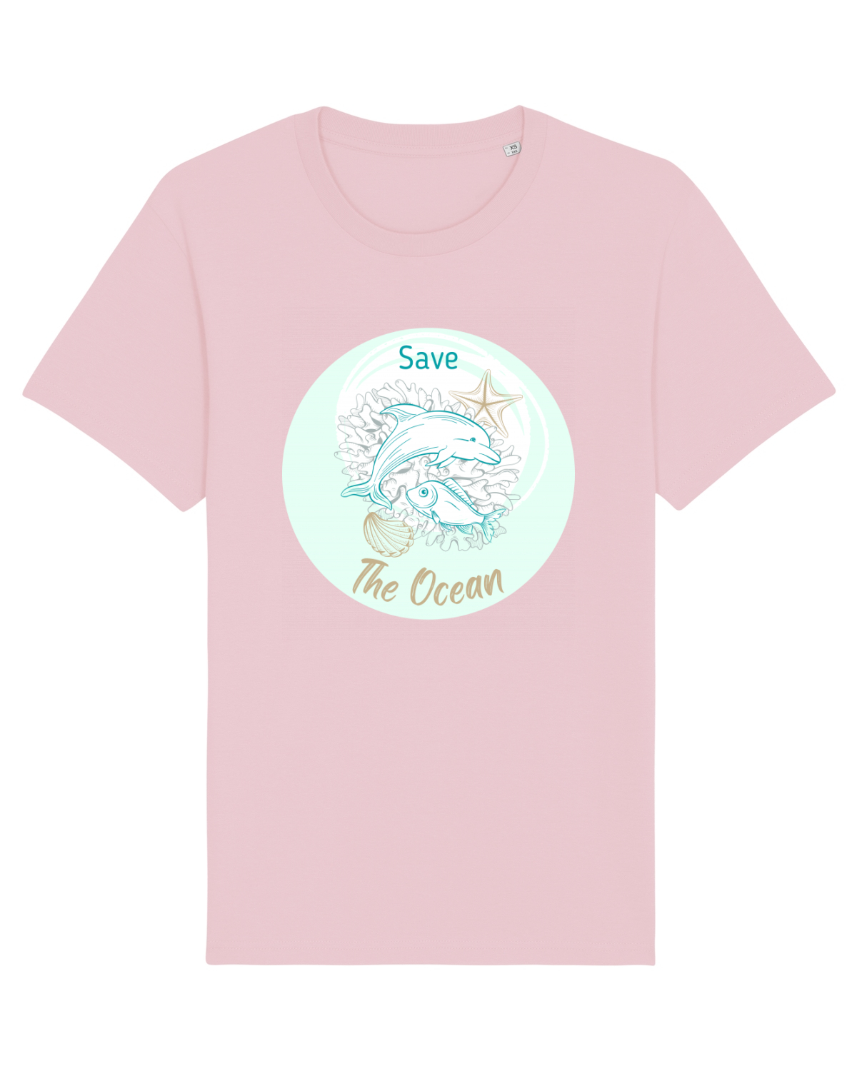 Tricou mânecă scurtă Unisex Rocker Cotton Pink