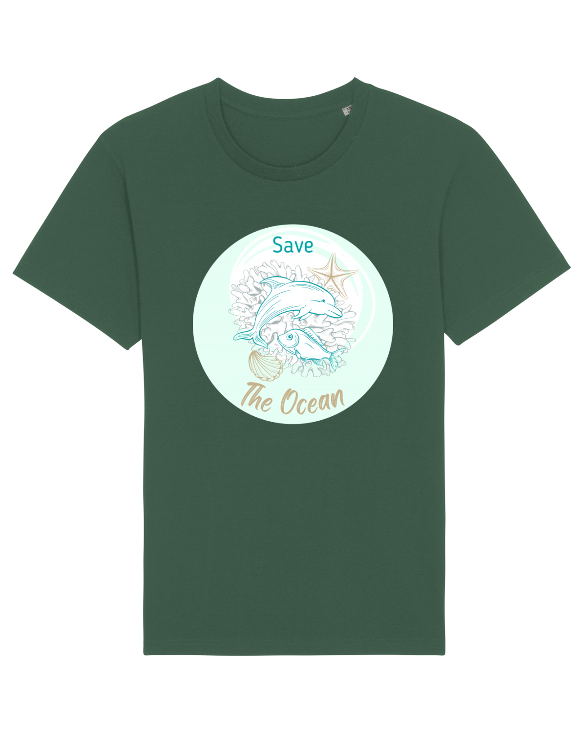 Tricou mânecă scurtă Unisex Rocker Bottle Green