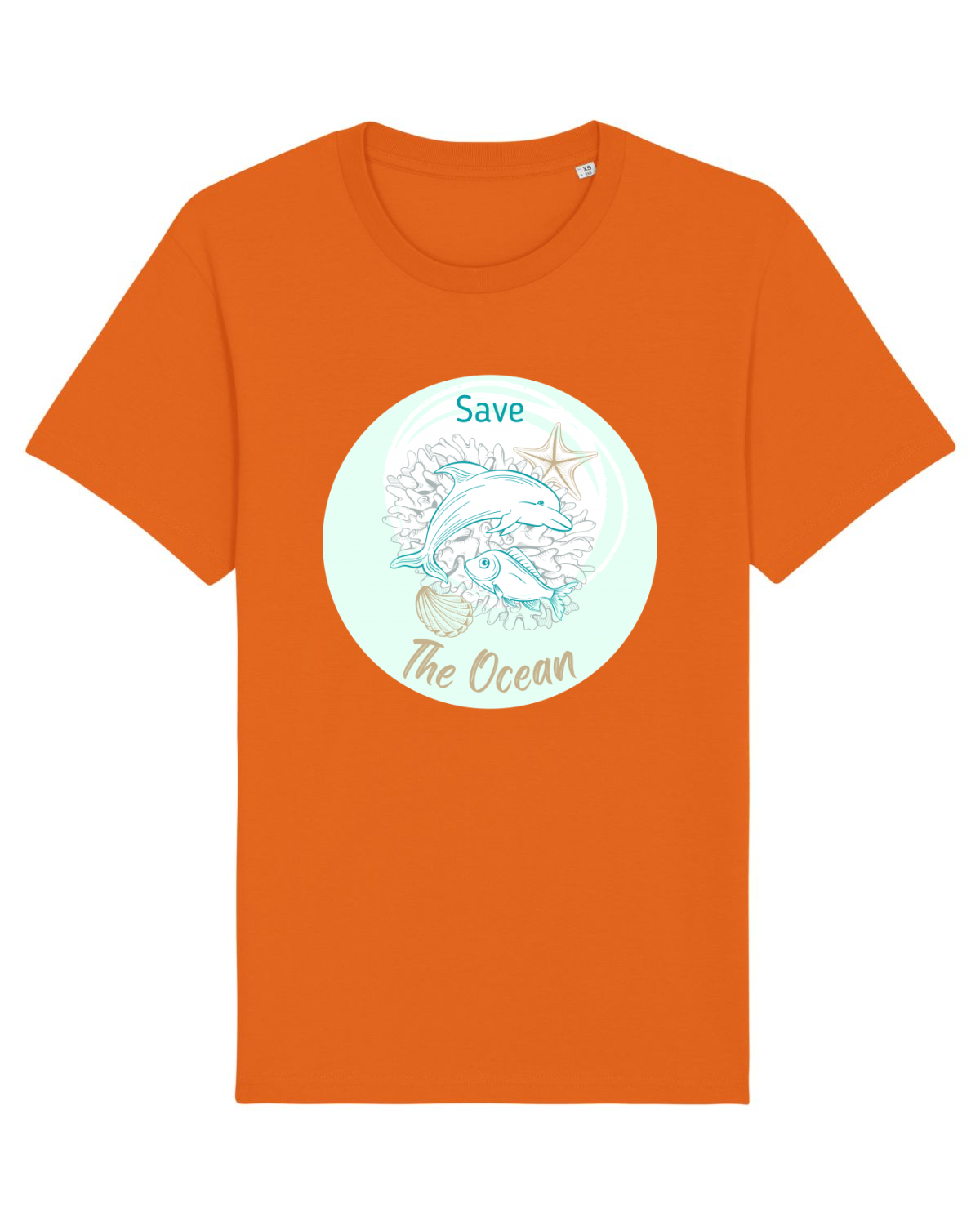 Tricou mânecă scurtă Unisex Rocker Bright Orange