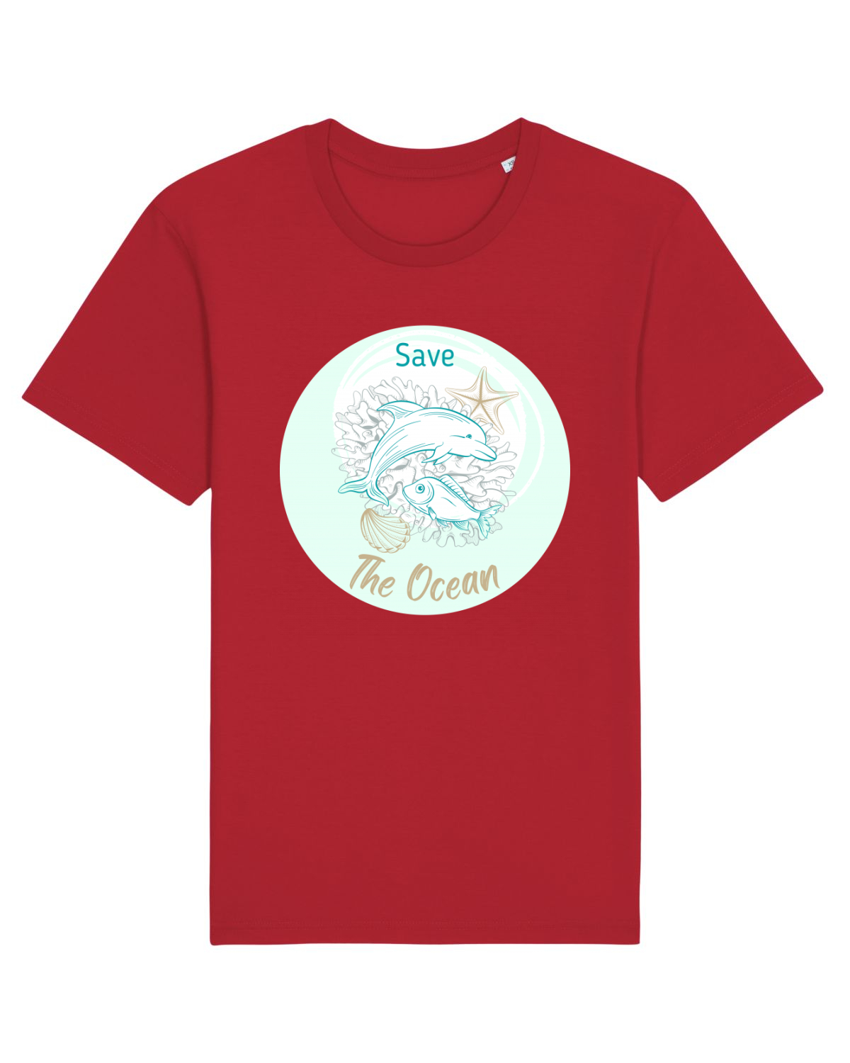 Tricou mânecă scurtă Unisex Rocker Red