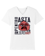 Pentru asta am ieșit din joc? Tricou mânecă scurtă guler V Bărbat Presenter
