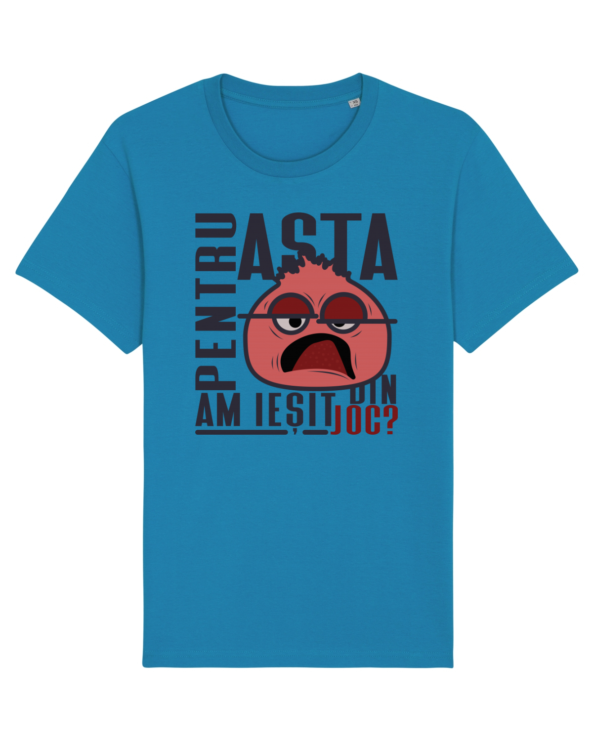 Tricou mânecă scurtă Unisex Rocker Azur