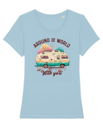 Around the world with you Sky Blue