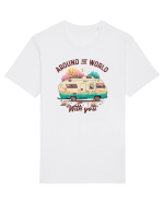 Around the world with you Tricou mânecă scurtă Unisex Rocker