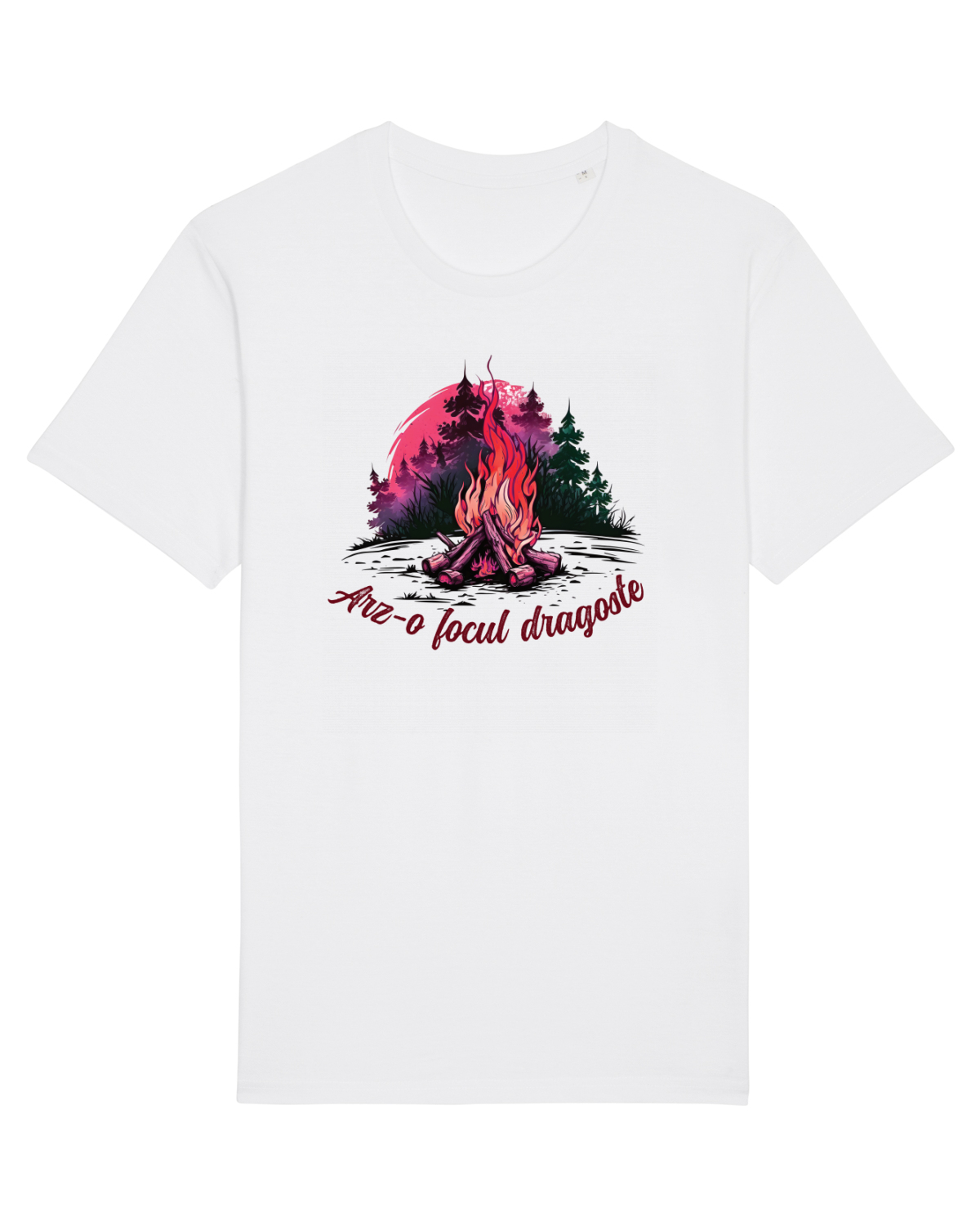 Tricou mânecă scurtă Unisex Rocker White