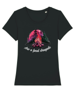 Arz-o focul dragoste v2 Tricou mânecă scurtă guler larg fitted Damă Expresser