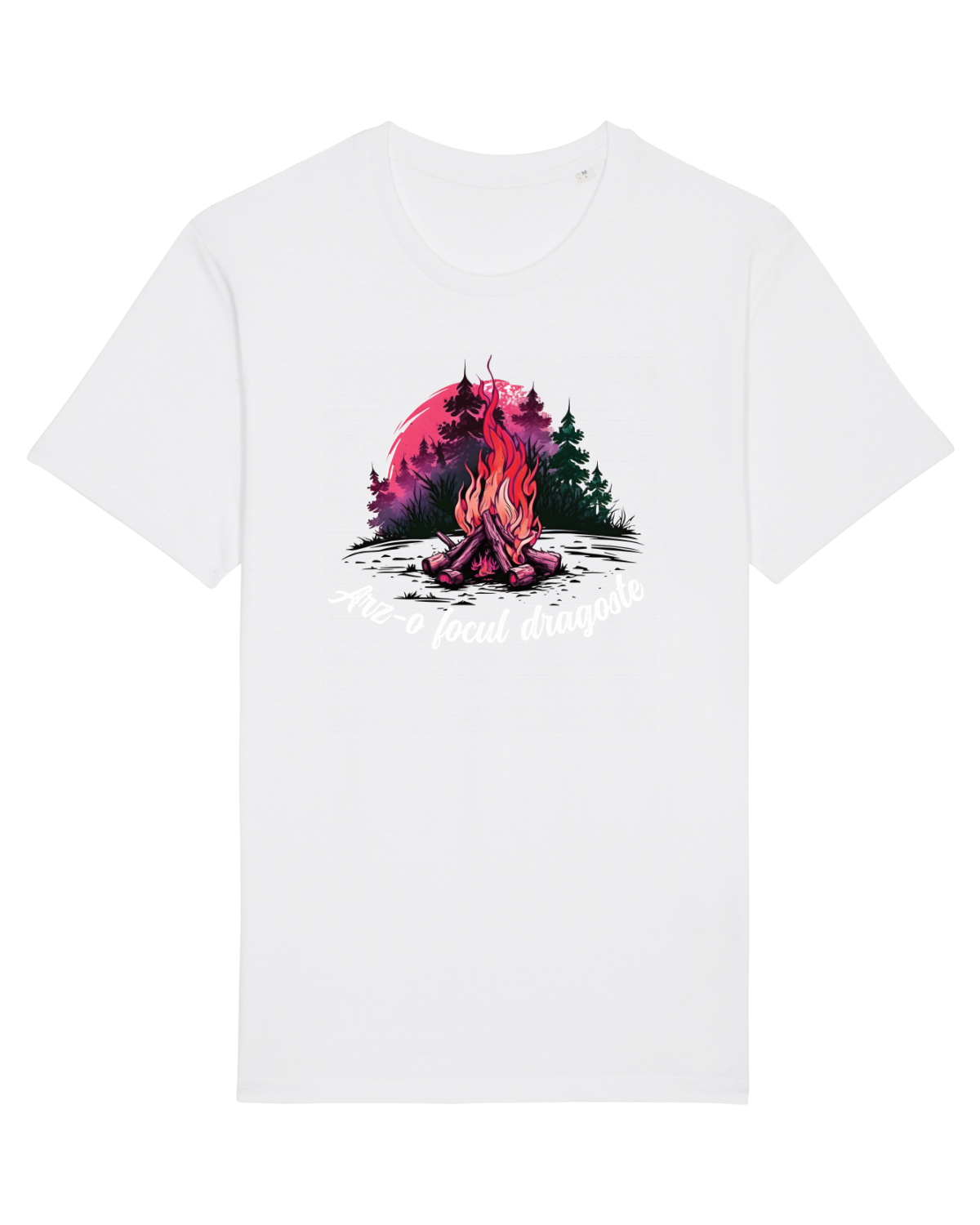 Tricou mânecă scurtă Unisex Rocker White
