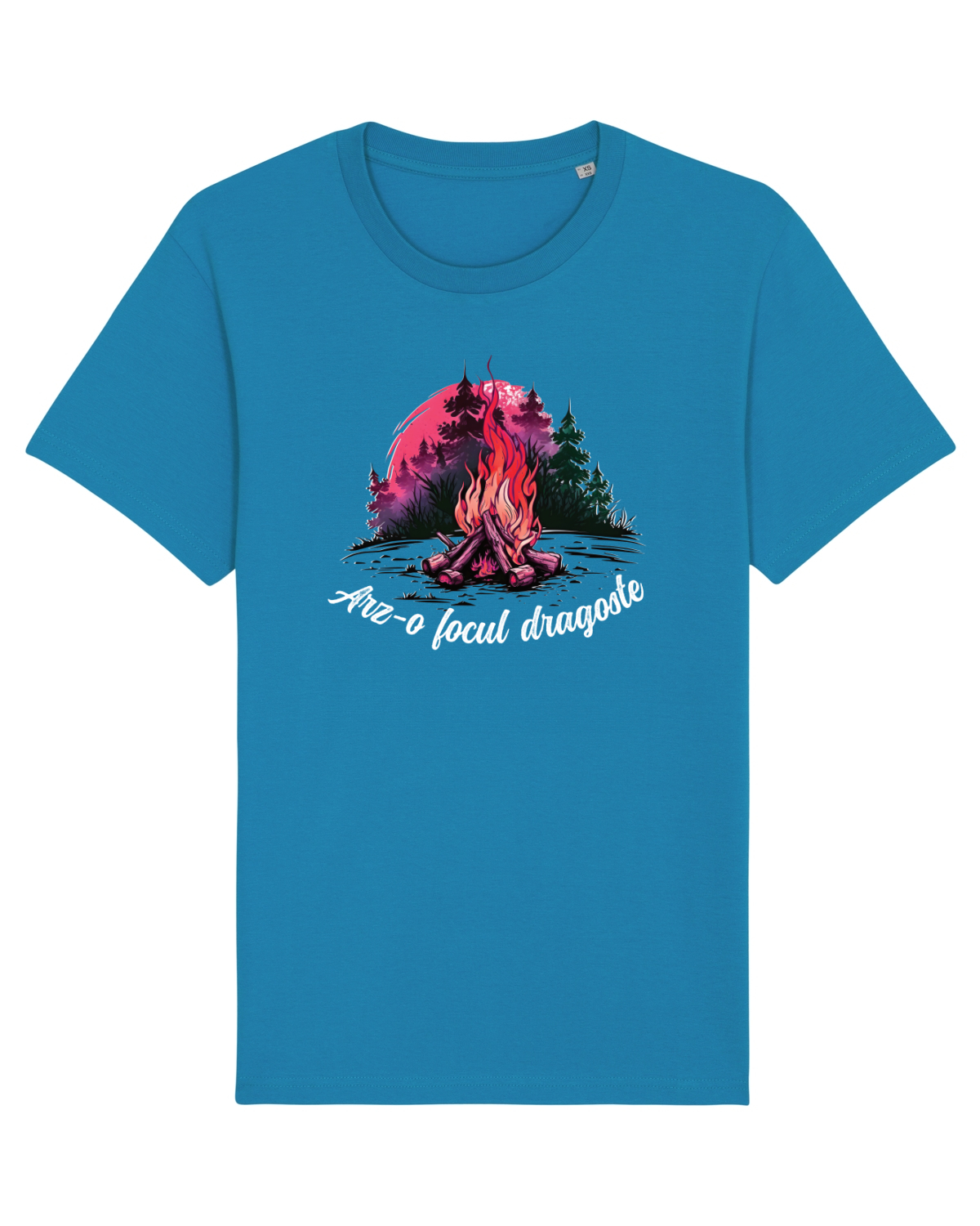 Tricou mânecă scurtă Unisex Rocker Azur