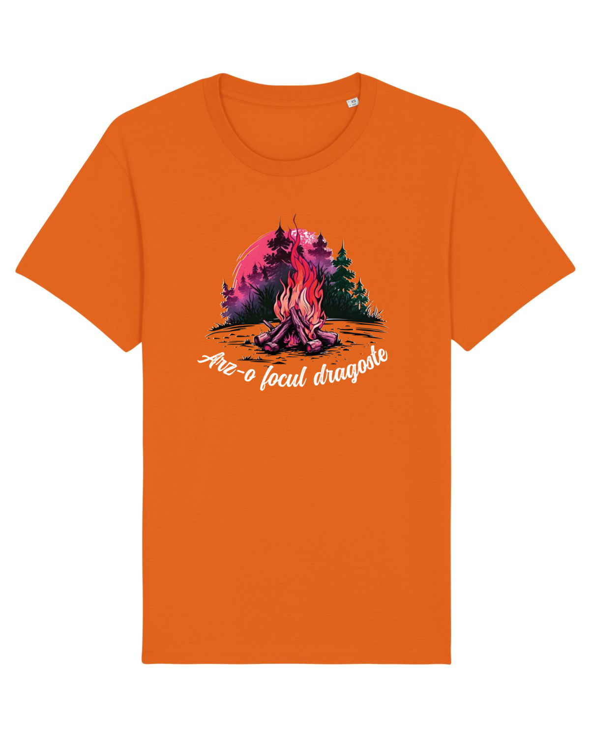 Tricou mânecă scurtă Unisex Rocker Bright Orange