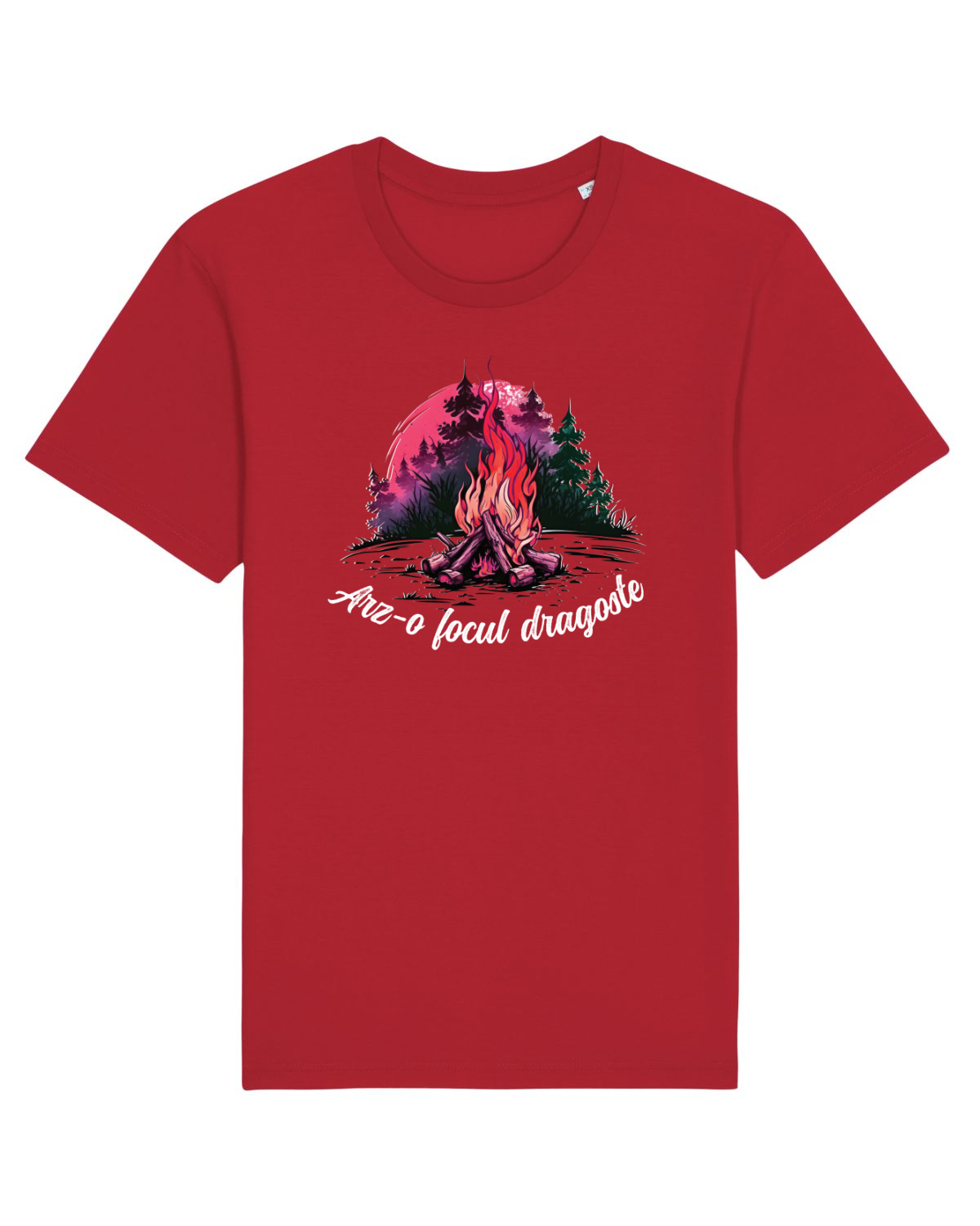 Tricou mânecă scurtă Unisex Rocker Red