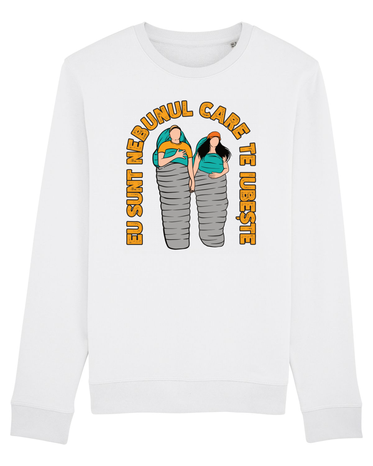 Bluză mânecă lungă Unisex Rise White
