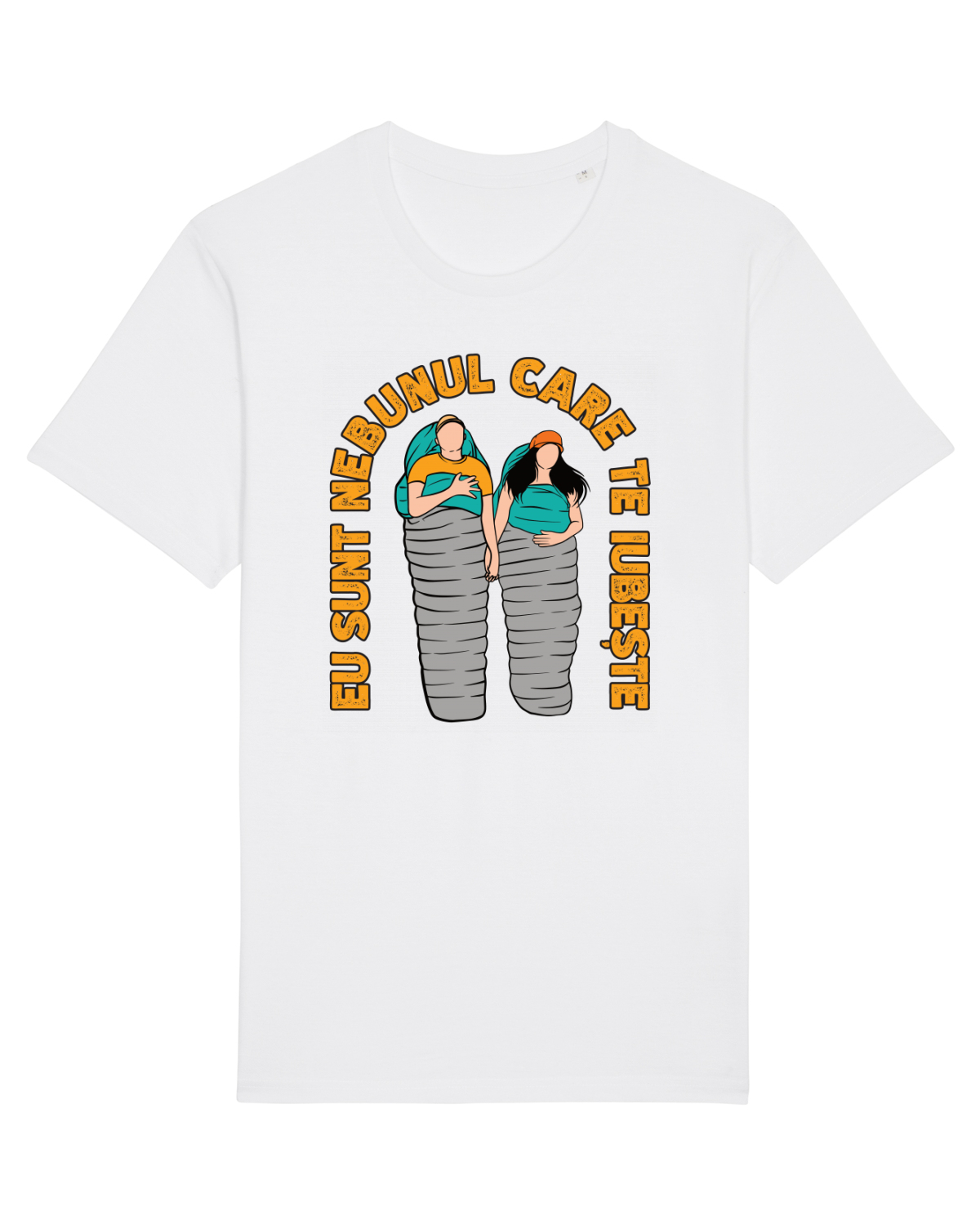 Tricou mânecă scurtă Unisex Rocker White
