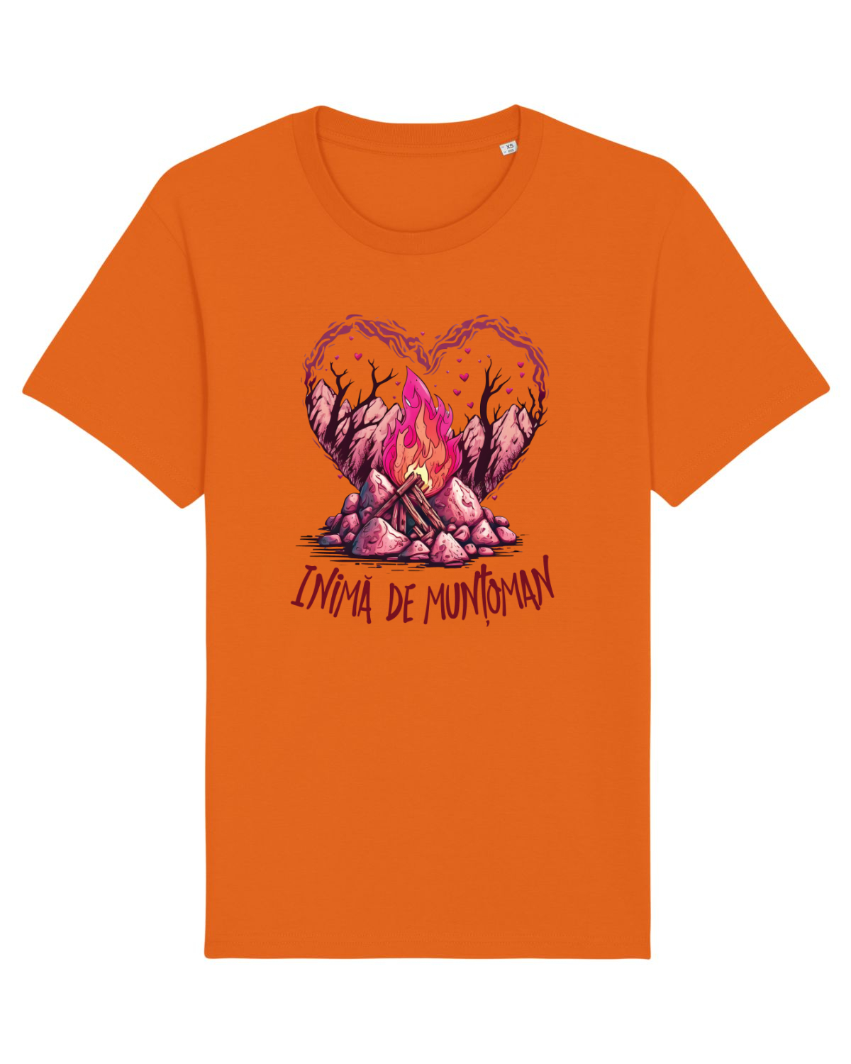 Tricou mânecă scurtă Unisex Rocker Bright Orange