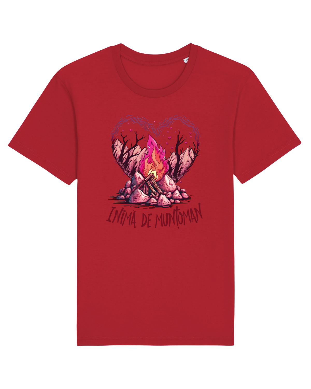 Tricou mânecă scurtă Unisex Rocker Red
