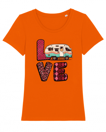 Love camping van Bright Orange