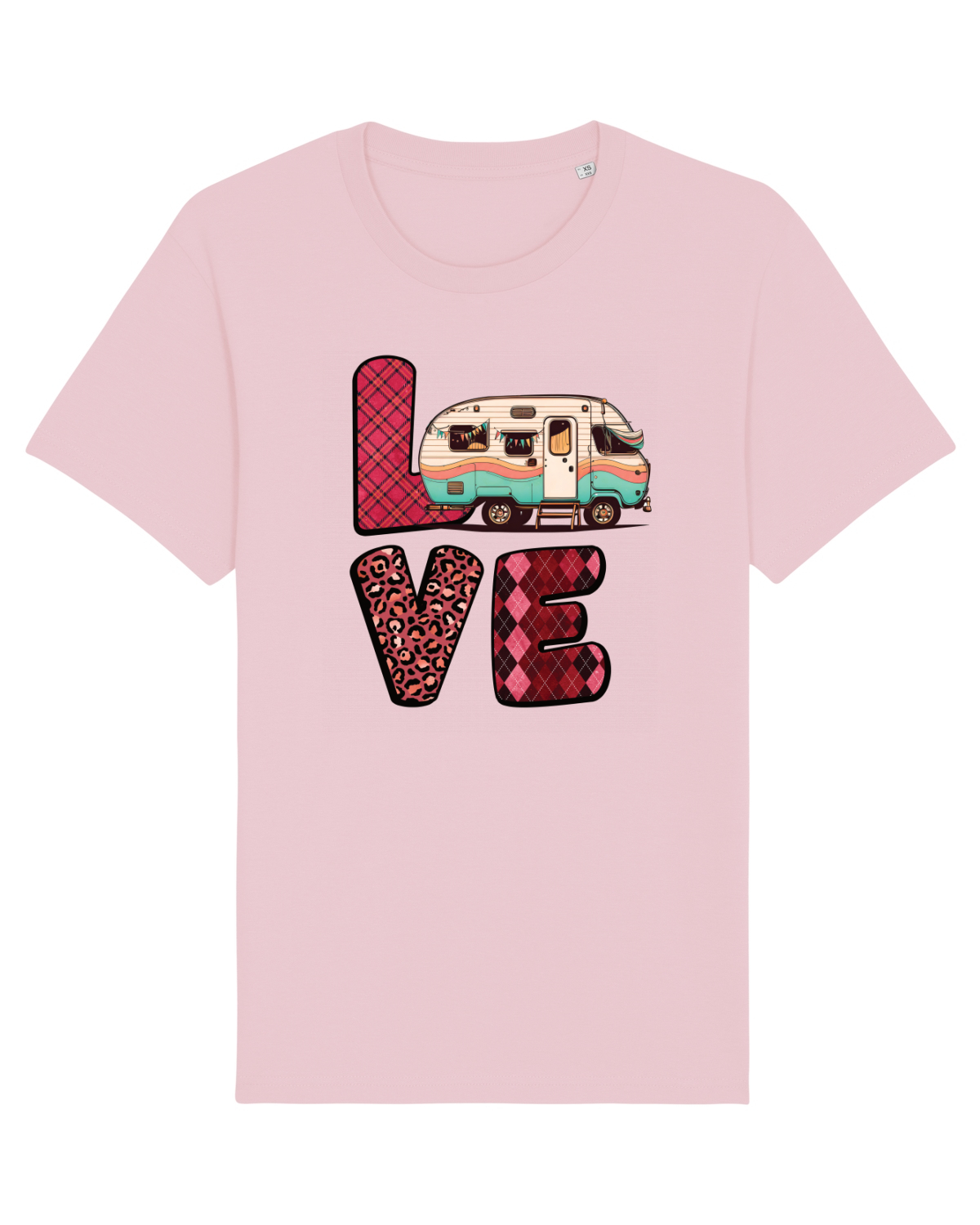 Tricou mânecă scurtă Unisex Rocker Cotton Pink