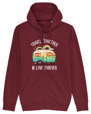 Travel together in love forever Burgundy