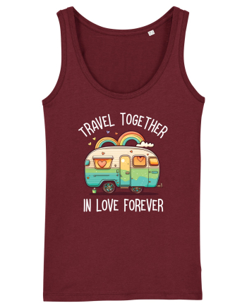 Travel together in love forever Burgundy