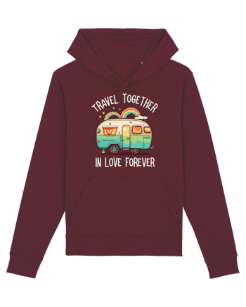 Travel together in love forever Burgundy