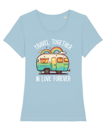 Travel together in love forever Sky Blue