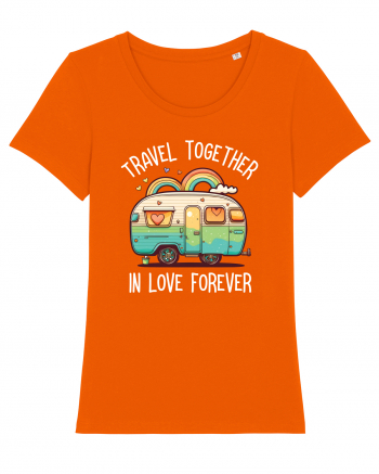 Travel together in love forever Bright Orange