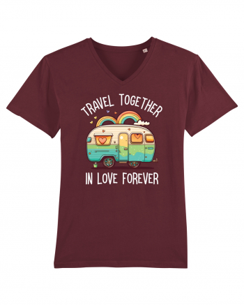Travel together in love forever Burgundy