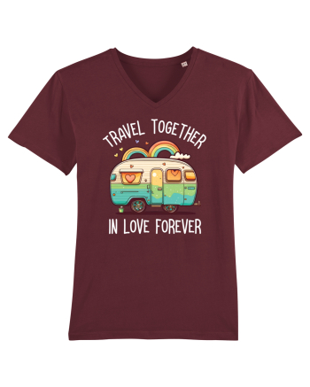 Travel together in love forever Burgundy