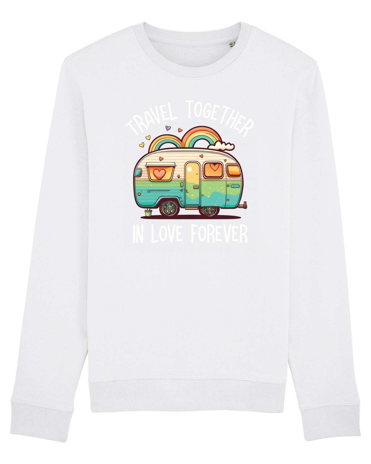 Bluză mânecă lungă Unisex Rise White