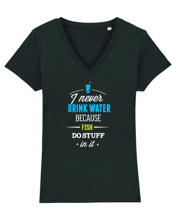 Never drink water Black