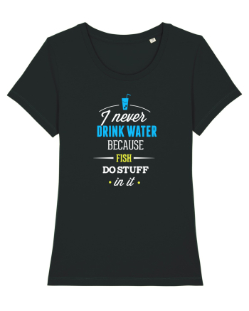 Never drink water Black