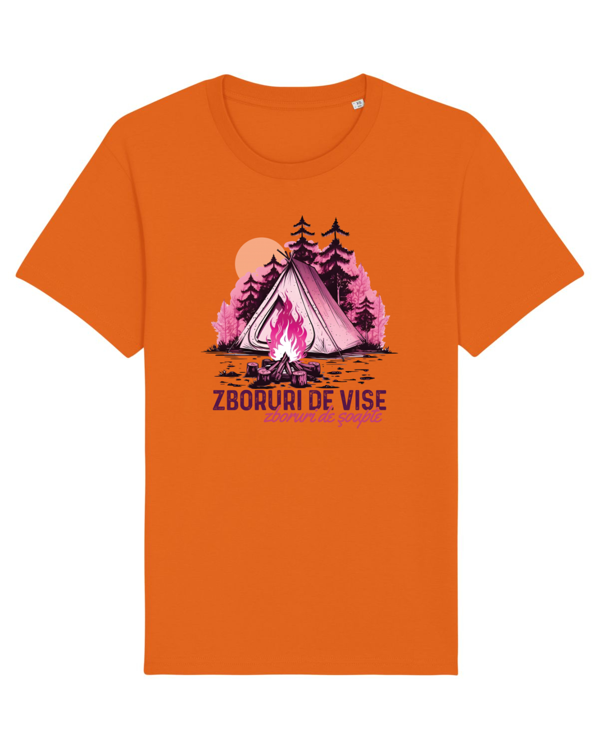 Tricou mânecă scurtă Unisex Rocker Bright Orange