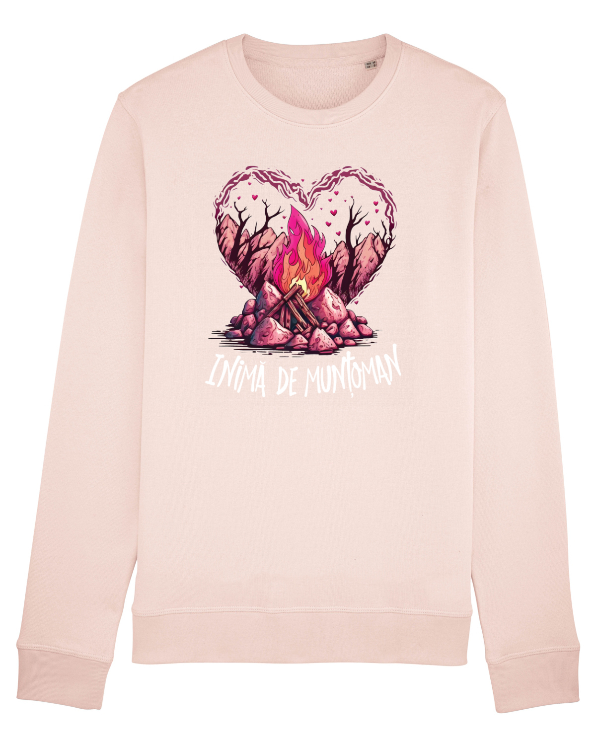 Bluză mânecă lungă Unisex Rise Candy Pink