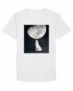 MOON - WOLF Tricou mânecă scurtă guler larg Bărbat Skater