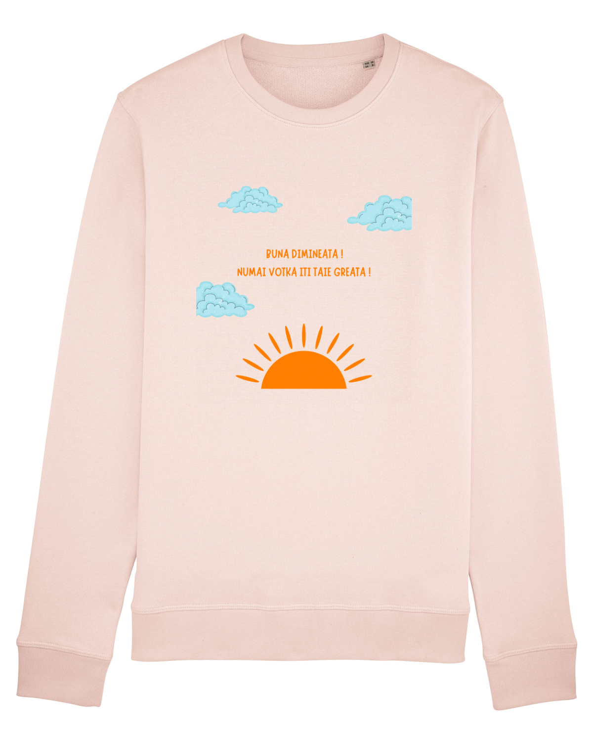 Bluză mânecă lungă Unisex Rise Candy Pink