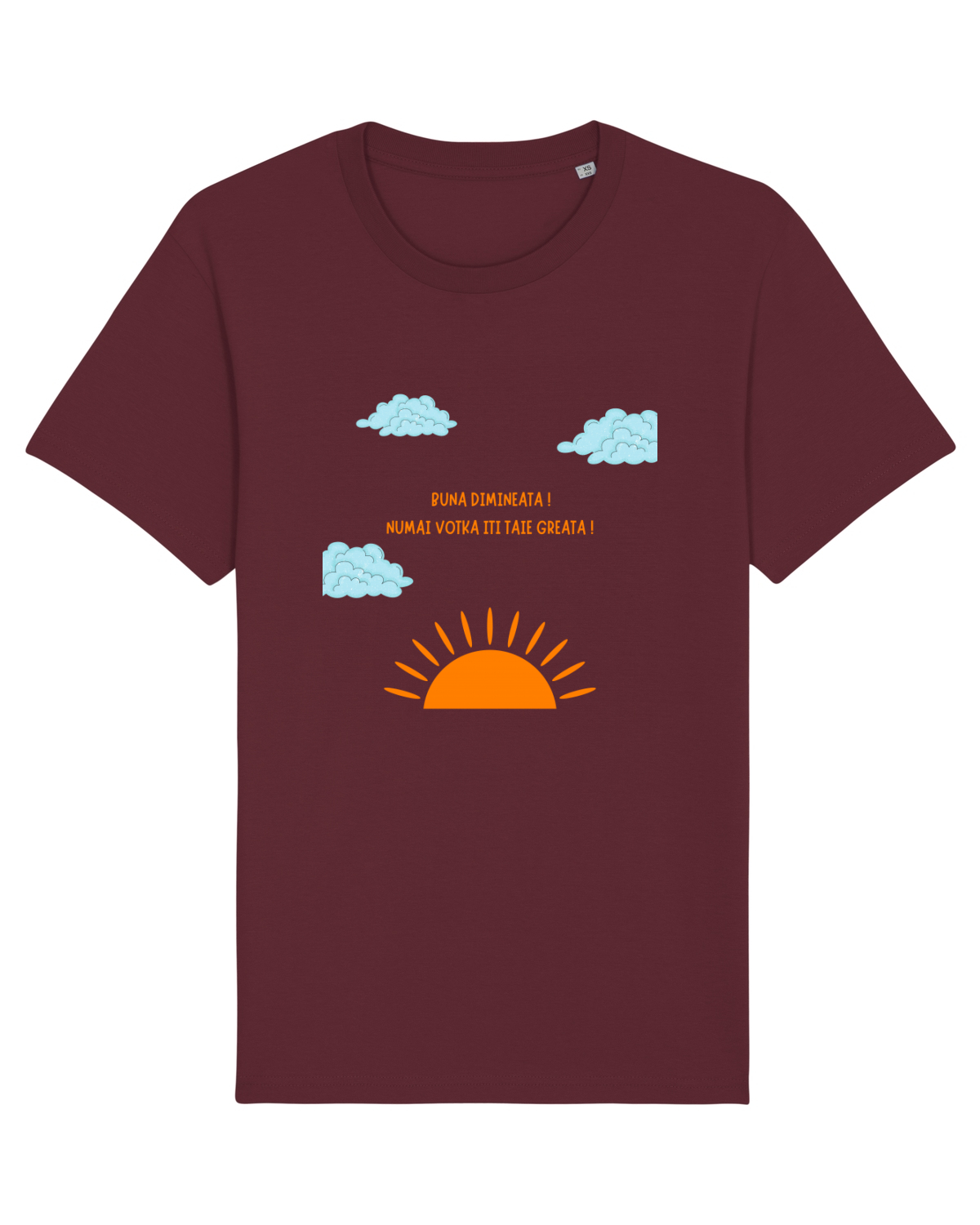 Tricou mânecă scurtă Unisex Rocker Burgundy