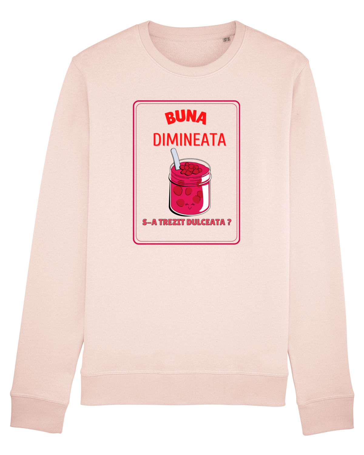 Bluză mânecă lungă Unisex Rise Candy Pink