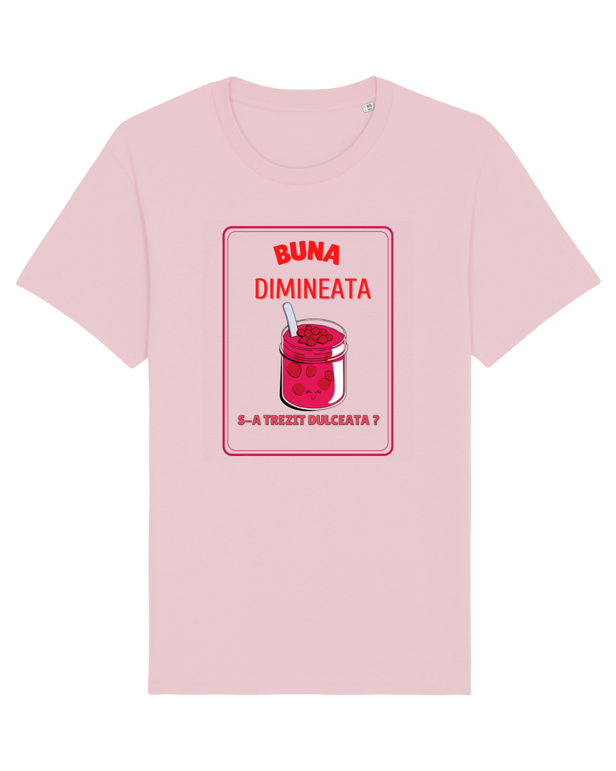 Tricou mânecă scurtă Unisex Rocker Cotton Pink