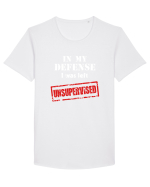 Left unsupervised Tricou mânecă scurtă guler larg Bărbat Skater