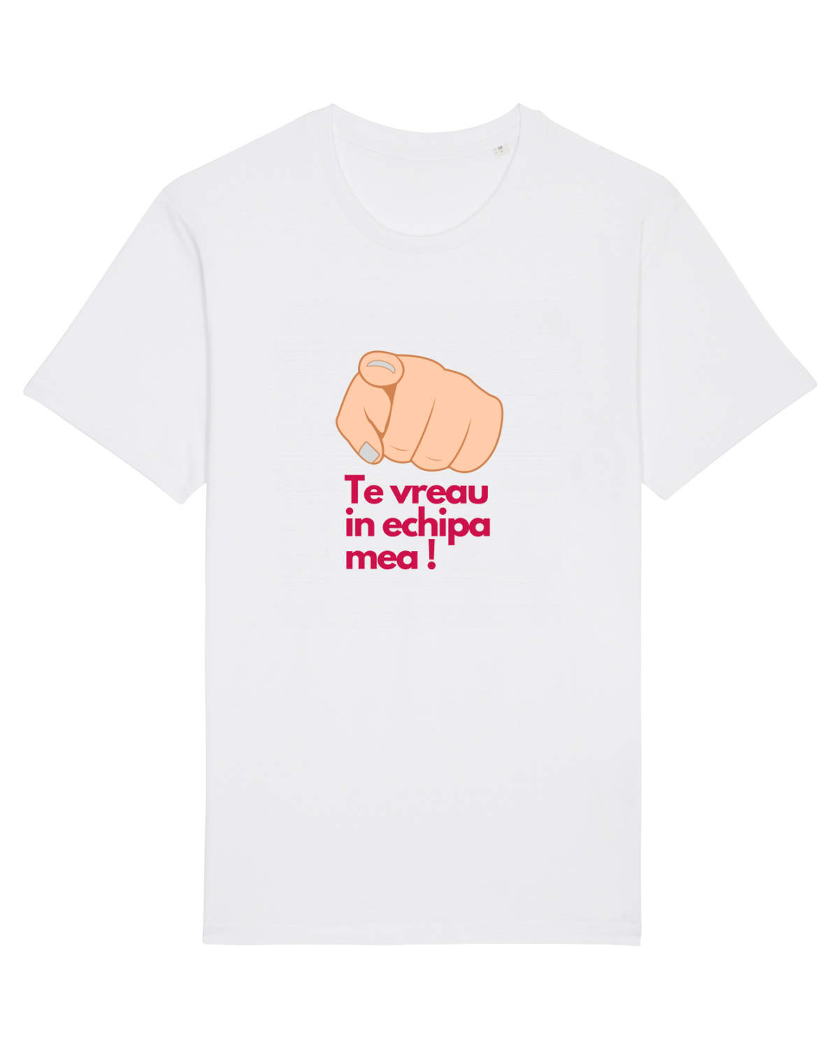 Tricou mânecă scurtă Unisex Rocker White