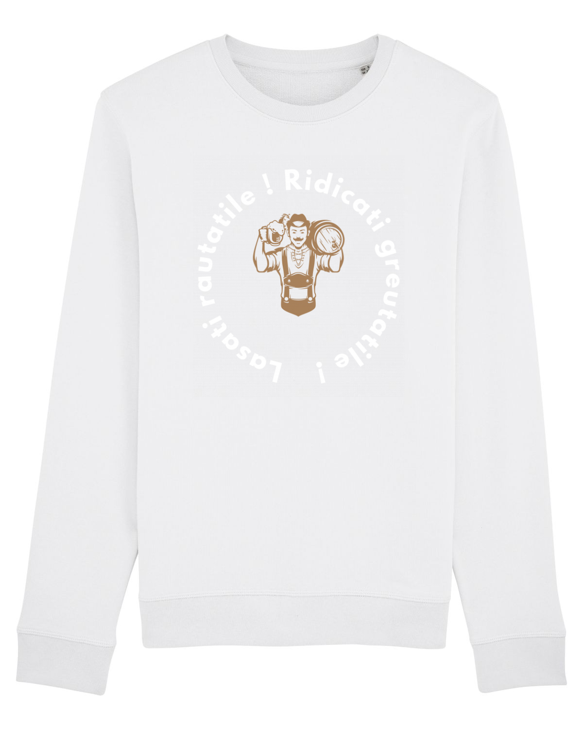 Bluză mânecă lungă Unisex Rise White