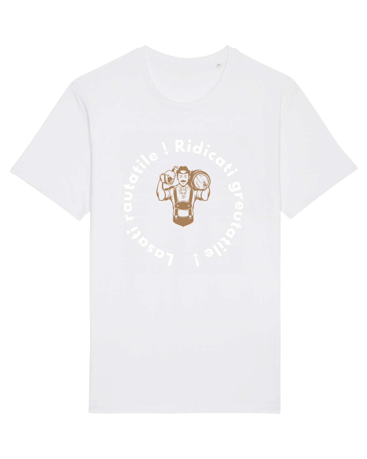 Tricou mânecă scurtă Unisex Rocker White