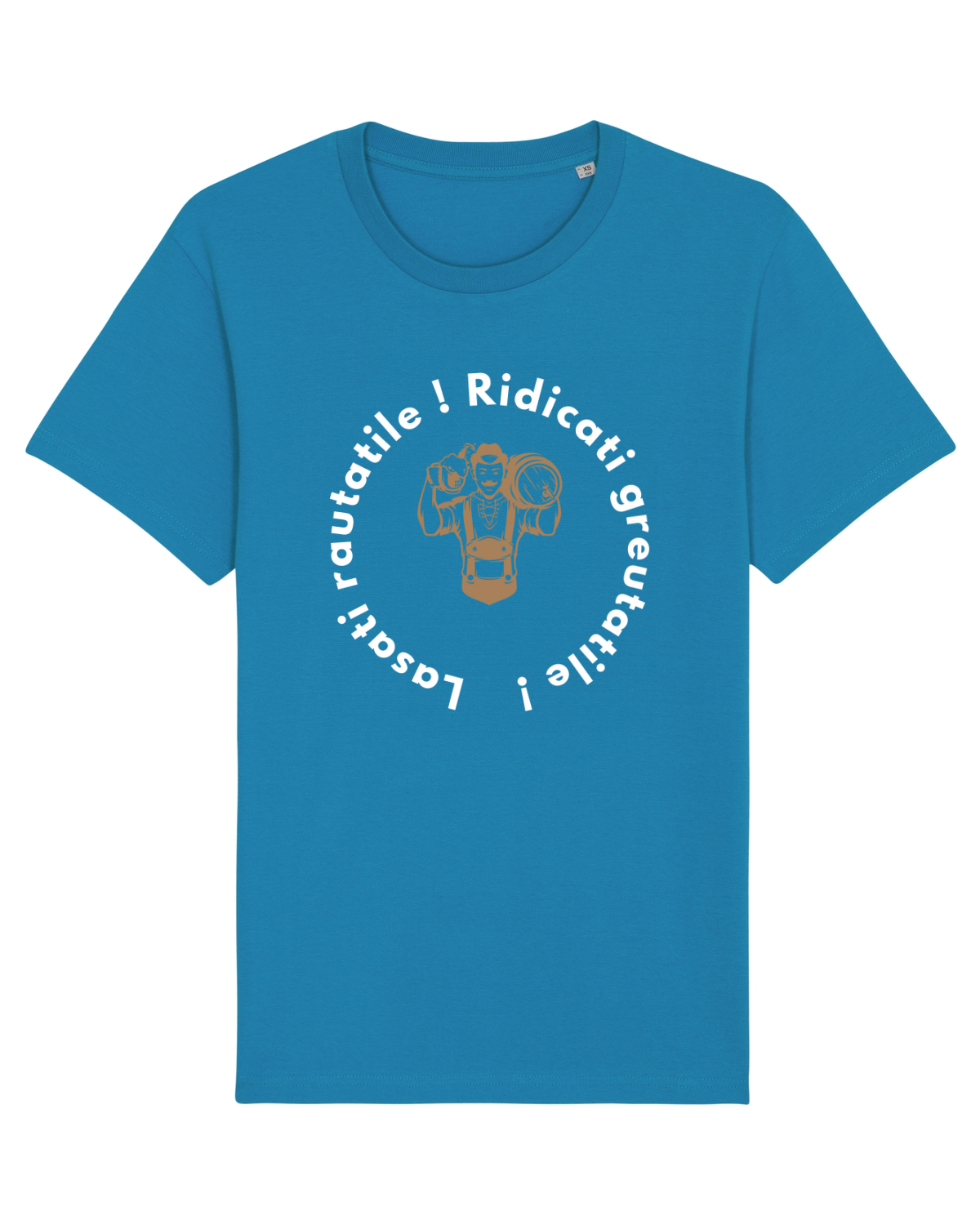 Tricou mânecă scurtă Unisex Rocker Azur