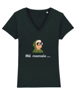 MĂ MAMAIE ... Tricou mânecă scurtă guler V Damă Evoker