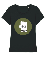 BATE LA OCHI Tricou mânecă scurtă guler larg fitted Damă Expresser