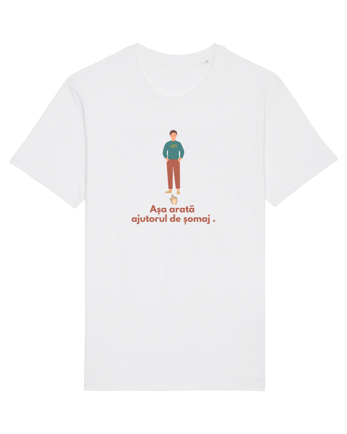 Tricou mânecă scurtă Unisex Rocker White