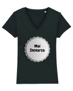 MAI INCEARCA Tricou mânecă scurtă guler V Damă Evoker