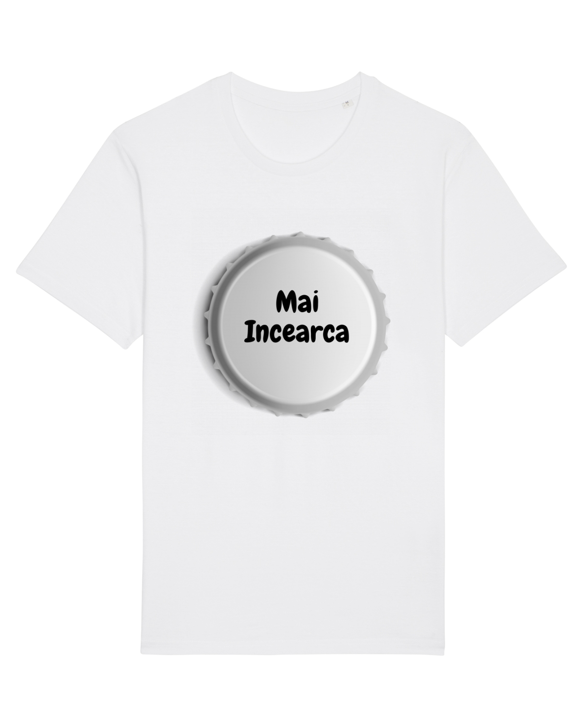 Tricou mânecă scurtă Unisex Rocker White