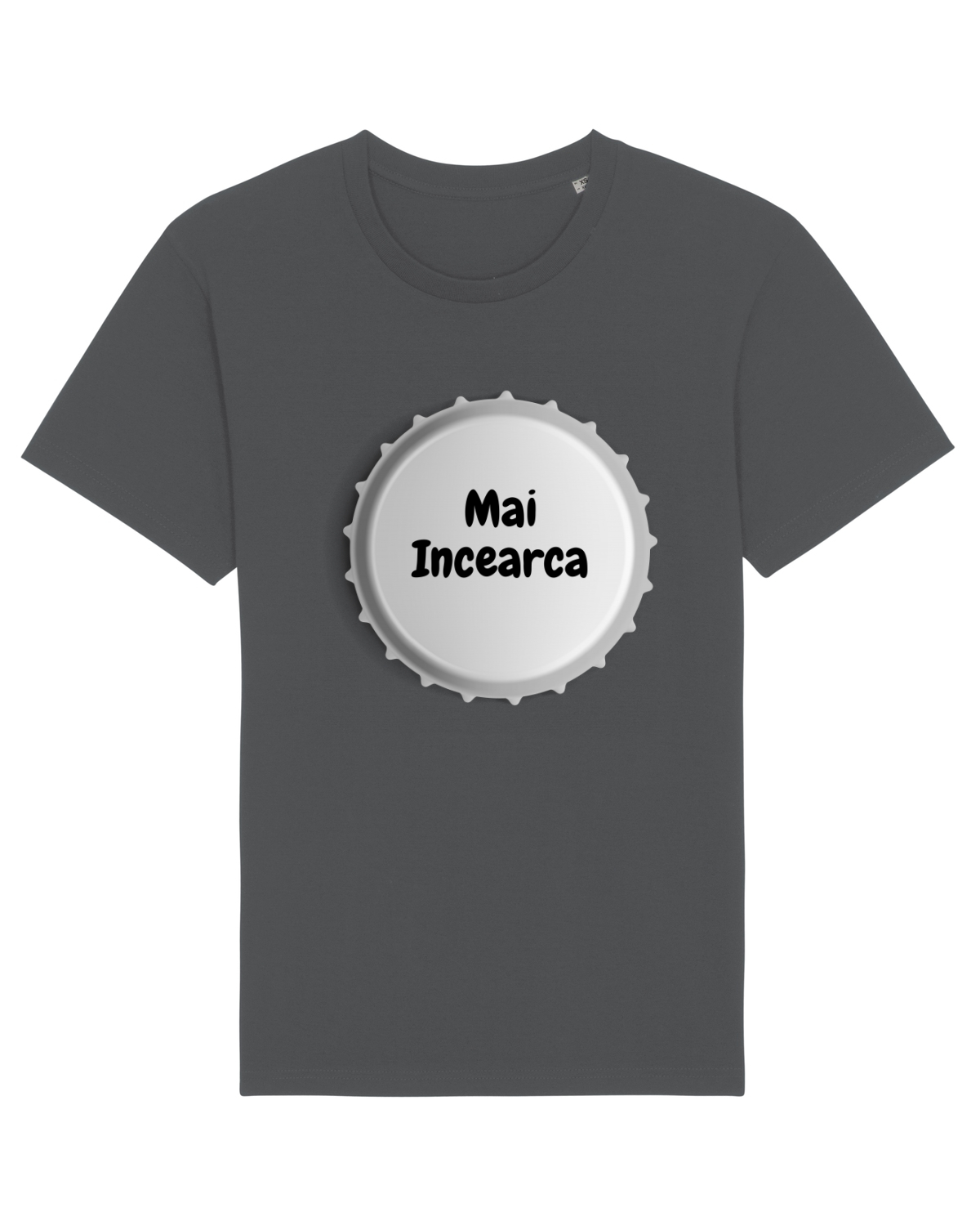Tricou mânecă scurtă Unisex Rocker Anthracite