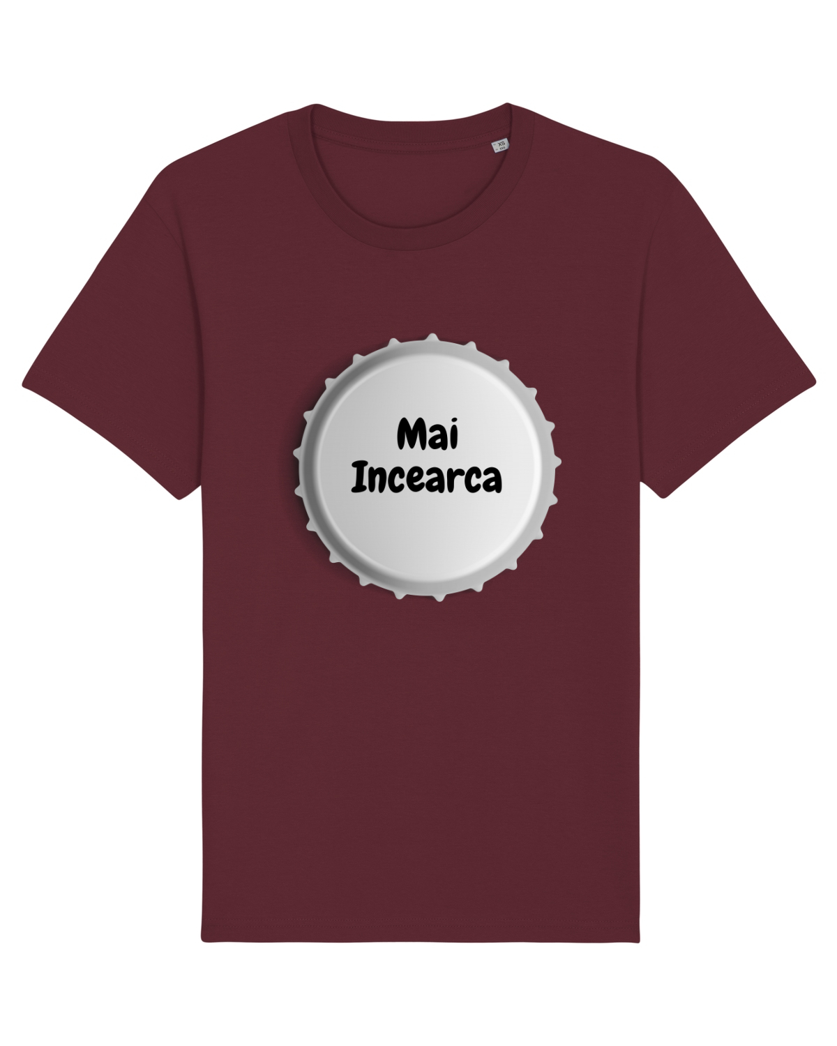 Tricou mânecă scurtă Unisex Rocker Burgundy